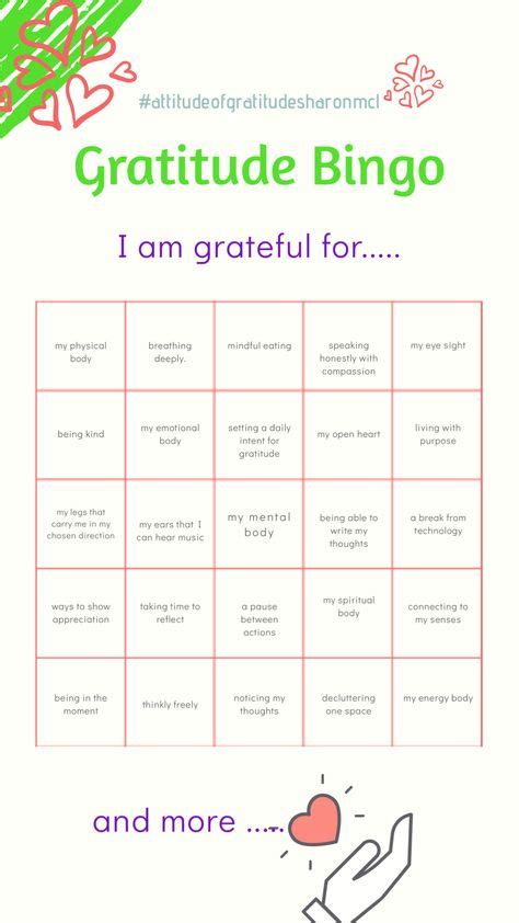 attitudeofgratitudesharonmcl lets play gratitude bingo