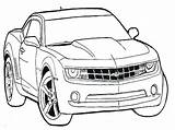 Camaro Getcolorings Chevrolet Clipartmag sketch template