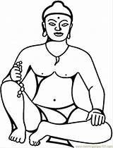 Buddha Buda Mythology Hindu Goddesses Thanksgiving Coloringhome Specials sketch template