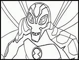Coloring Ben Big Chill Pages Alien Force Ten Flutterfly Humungousaur Ultimate Comments Wecoloringpage Coloringhome sketch template