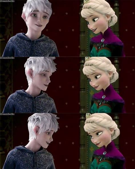 Queen Elsa And Jack Frost Jelsa Pinterest