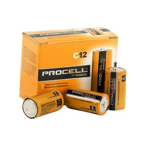 Duracell Pc1400 Alkaline 1 5 Volt Procell C Cell Battery 12 Pack