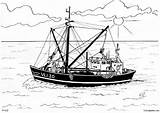 Pesca Para Boat Colorear Dibujo Coloring Barco Fishing Fischerboot Malvorlage Dibujos Pages Ausmalbilder Zum Imprimir Ausdrucken Large Edupics sketch template