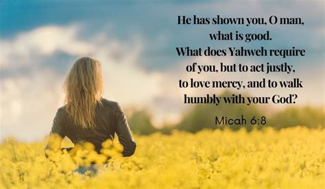 Micah 6 8 What Is Required Of You Faith Hope And Joy