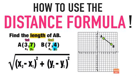 distance formula  find distance   points youtube