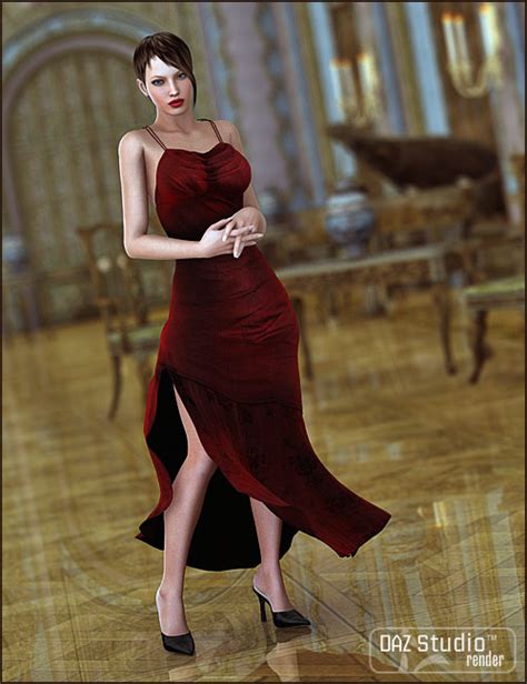 Evening Gown For V4 3d Models And 3d Software By Daz 3d