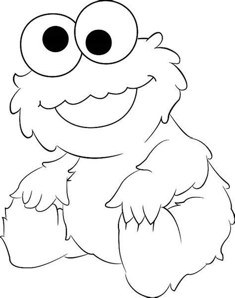 cute baby cookie monster coloring pages coloring sky