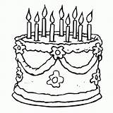 Birthday Cake Outline Drawing Cliparts Clipart Cartoon Cakes Attribution Forget Link Don Drawings sketch template