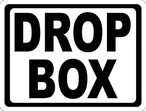 drop box sign signs  salagraphics