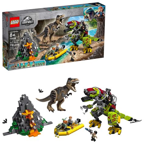 buy lego jurassic world  rex  dino mech battle   pieces
