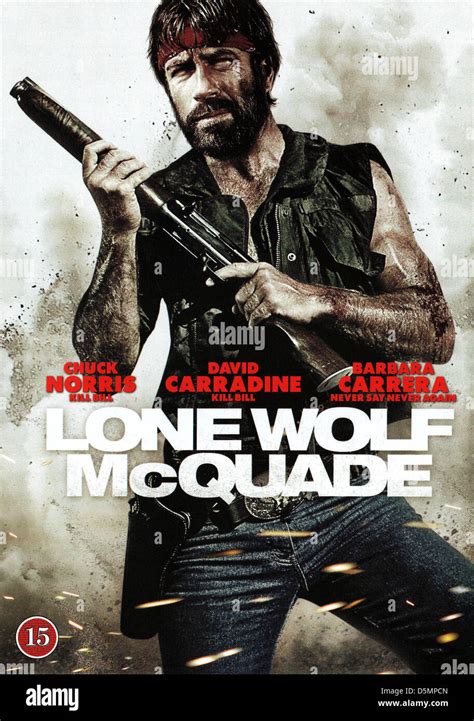 chuck norris poster lone wolf mcquade  stock photo royalty