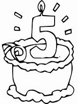 Birthday Fifth Colouring Pages Coloring Coloringpage Ca Kleurplaten Colour Check Category sketch template
