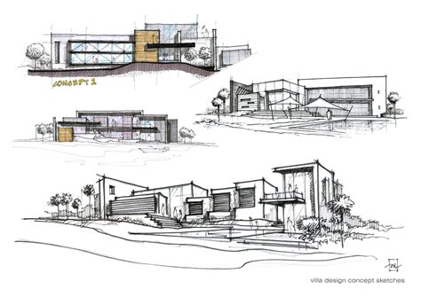 concept sketches architecture design