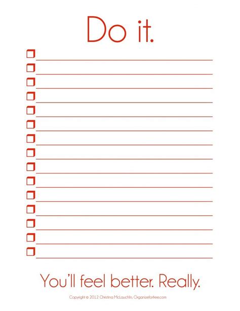 printable   list  procrastinators     lists