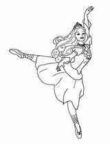 Coloring Pages Dancing Dance Barbie Ballet Kids Print Ballroom Color Toe Printable Button Using Getcolorings Otherwise Grab Easy sketch template