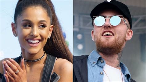 watch ariana grande and mac miller kiss onstage after performing ‘the