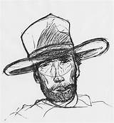 Sketch Clint Eastwood sketch template