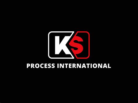 ks process international logo design  projex media  dribbble