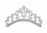Coloring Tiara Princess Crown Pages Printable Girls Print Drawing Color Pretty Kids Sheets Bubakids Tiaras Line Colouring Diadem Quality High sketch template