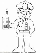 Coloring Pages Police Officer Choose Board Crafts sketch template