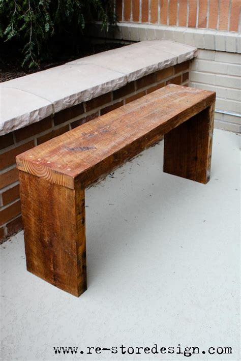 ana white reclaimed wood bench diy projects
