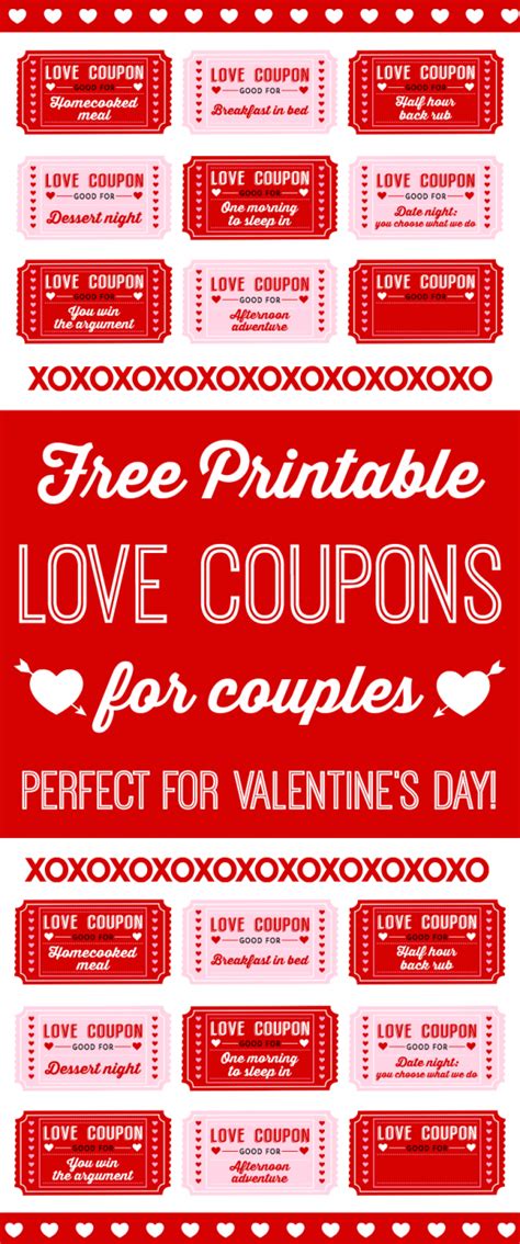 free printable love coupons for couples on valentine s day love