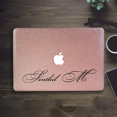 personalized macbook air  case macbook pro  glitter case etsy