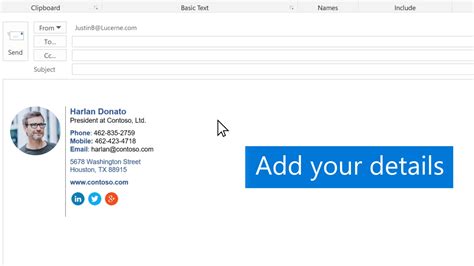 Best Email Signature Format For Outlook Printable Form Templates And