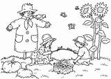Coloring Pages Landscape Farm Autumn Garden Fall Kids Scenes სურათეი Print Getdrawings Drawing Farmyard Flower Popular Vegetable Coloringhome Nature sketch template