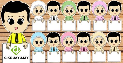 gambar kartun murid sekolah rendah lelaki premium vector muslim girl
