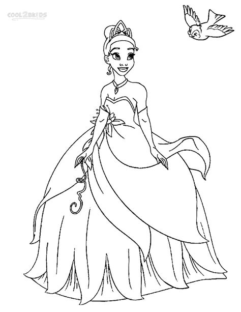 tiana coloring pages  getcoloringscom  printable colorings