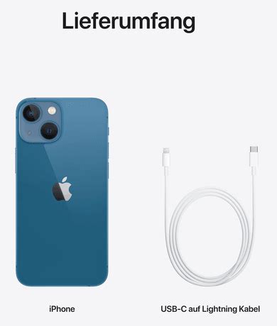 iphone  mini gb blau apple klarmobilde