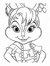 Coloring Chipettes Alvin Pages Printable Colors Recommended sketch template