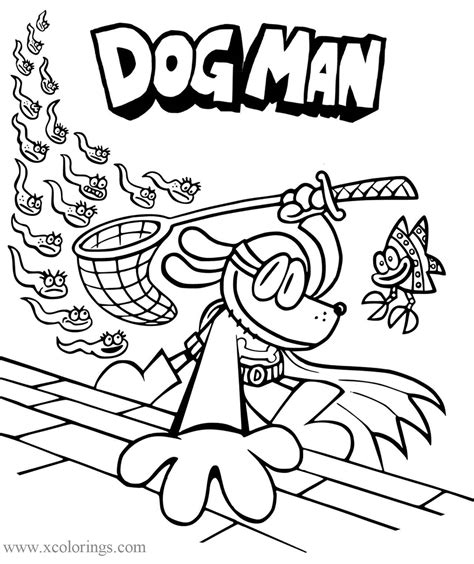 dog man coloring page   gambrco