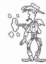 Lucky Luke Coloring Draw Coloringsky Sky Tattoo Kids Cowboy Pages Ideen sketch template