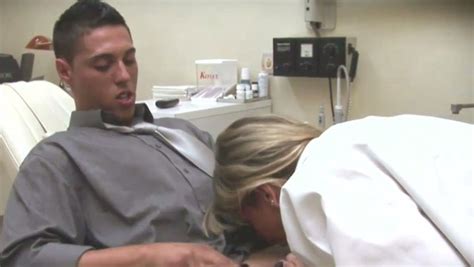 sexy dentist erica fontes gives hot blowjob to her patient