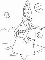 Wizard Zauberer Ausmalbilder Magier Abraham Lot Ausmalbild Helper Adults Q1 Letzte sketch template