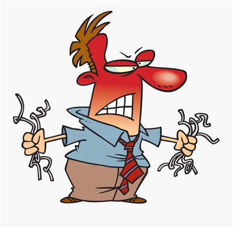 clipart slow person angry guy cartoon  transparent clipart