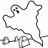 Coloring Halloween Ghost Pages Printable Kids Bestcoloringpagesforkids sketch template
