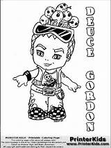 Monster High Baby Pages Coloring Girls Recommended sketch template