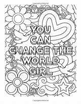 Coloring Girls Girl Inspirational Got Pages Colouring Books Women Notebook Choose Board Sheets Typography Doodle Adult Motivational sketch template