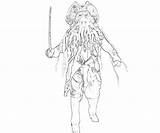 Davy Jones Coloring Pages Template sketch template