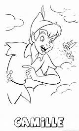 Camille Peterpan Kleurplaat Naam Kleurplaten sketch template