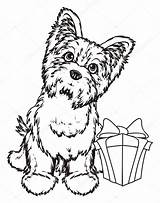 Yorkshire Terrier sketch template