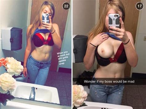 cute sexy teen nude topless work selfie bathroom snapchat leaked celebrity leaks scandals sex