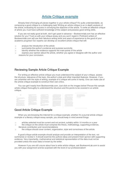 article critique  format  paper writing service college