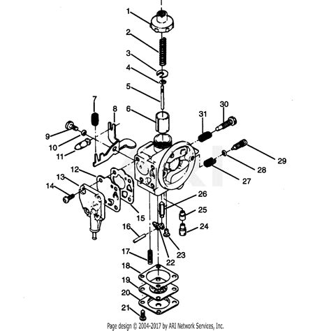 poulan pp gas trimmer parts diagram  carburetor