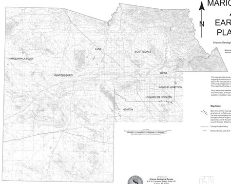 arizona geology  earth fissure maps downloaded