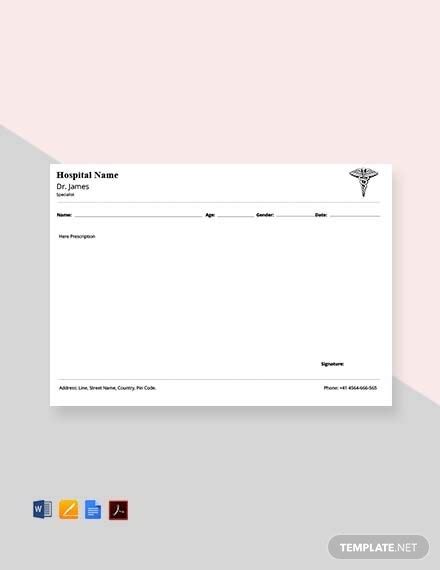 How To Make A Blank Prescription [10 Templates To