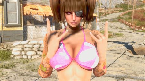 fallout  mod showcase monnos bikini  atomic beauty youtube